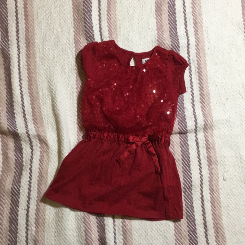 DKNY Sequin Red Dress (2T)